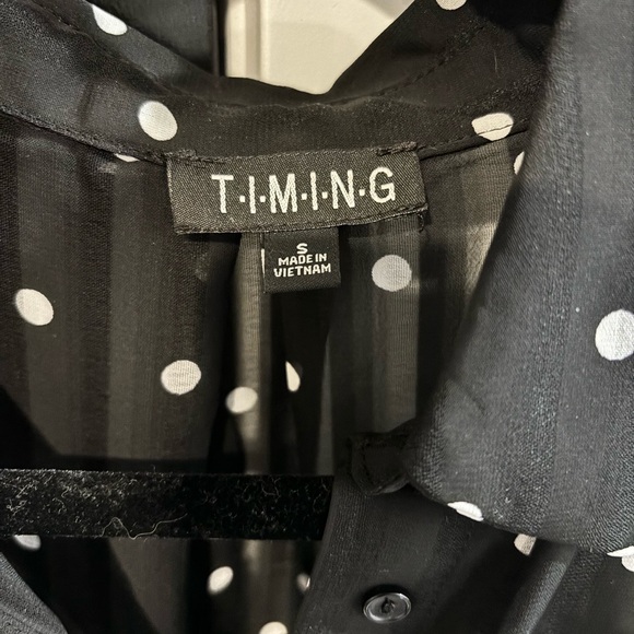 Polka dot stripe blouse - Picture 3 of 3